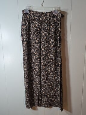 3 For $30!! *||Summer Blow Out||* Black Maxi Skirt with Beige Floral